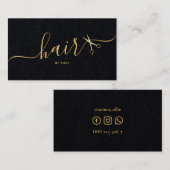 エレガント髪型結婚リスト 名刺 (正面/裏面)