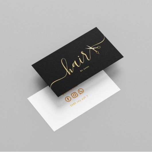 エレガント髪型結婚リスト 名刺