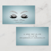 エレガント魅力的プロフェッショナルフェイクグリッター 名刺 (正面/裏面)