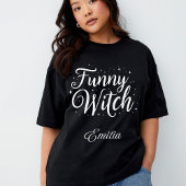 エレガント魔女おもしろい名ハロウィーン書道 Tシャツ
