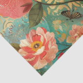 エレガント鮮やかカラフルフローラ 薄葉紙 (詳細)