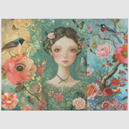 エレガント鮮やかカラフルフローラ 薄葉紙