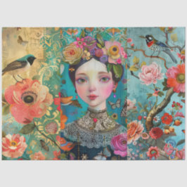 エレガント鮮やかカラフルフローラ 薄葉紙