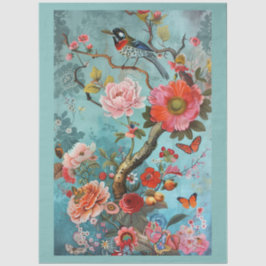 エレガント鮮やかカラフルフローラ 薄葉紙