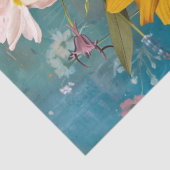 エレガント鮮やかカラフルフローラ 薄葉紙 (詳細)