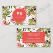 エレガント鮮やかフローラ 名刺 (正面/裏面)