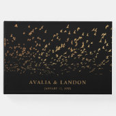 エレガント鳥の羽結婚毛 ゲストブック (正面)