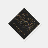 エレガント鳥の羽結婚毛 スタンダードカクテルナプキン (角)