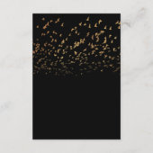 エレガント鳥の羽結婚詳細 エンクロージャーカード (裏面)