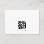 エレガント鴨赤ちゃんシャワーリクエストカードQRコード エンクロージャーカード (裏面)