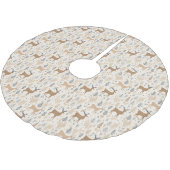 エレガント鹿 ブラッシュドポリエステルツリースカート (アングル)