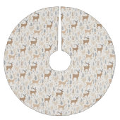 エレガント鹿 ブラッシュドポリエステルツリースカート (正面)