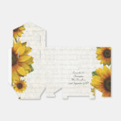 エレガント黄ひまわり国結婚フローラ フェイバーボックス (折り畳みなし)