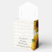 エレガント黄ひまわり国結婚フローラ フェイバーボックス (オープン)