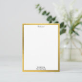 エレガント黒および金ゴールドバルーンパーティー サンキューカード (スタンド正面)