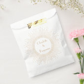 エレガント黒および金ゴールドヴィンテージのアールデコ結婚 フェイバーバッグ (封をした状態)