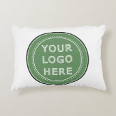 エレガント黒お洒落QRコード アクセントクッション (正面)