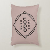 エレガント黒お洒落QRコード アクセントクッション (正面(垂直))