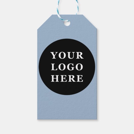 エレガント黒お洒落QRコード ギフトタグ (正面)