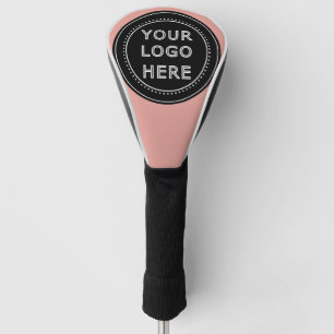 エレガント黒お洒落QRコード ゴルフヘッドカバー