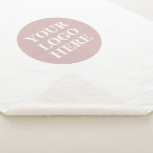 エレガント黒お洒落QRコード シェルパブランケット (3/4)