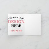 エレガント黒お洒落QRコード ノートカード (内部)