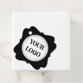 エレガント黒お洒落QRコード フェイバータグ (インサイチュ)