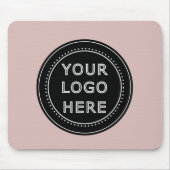 エレガント黒お洒落QRコード マウスパッド (正面)