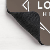 エレガント黒お洒落QRコード マウスパッド (コーナー)