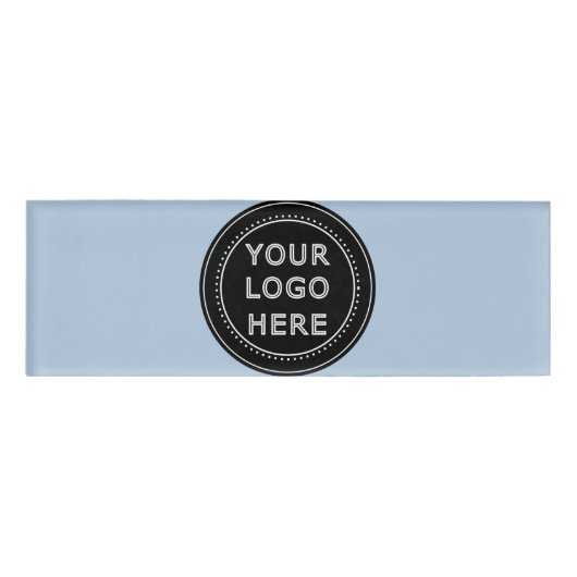 エレガント黒お洒落QRコード 名札 (正面)