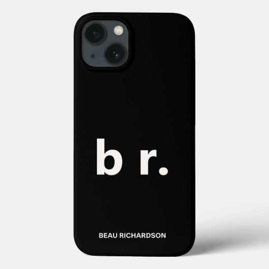 エレガント黒お洒落QRコード Case-Mate iPhoneケース (裏面)