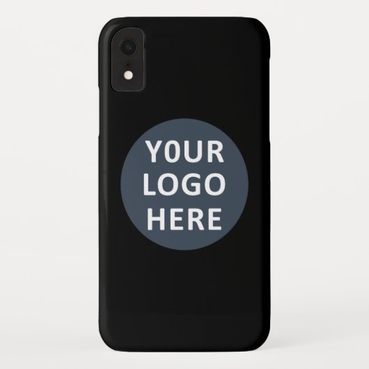 エレガント黒お洒落QRコード Case-Mate iPhoneケース (裏面)