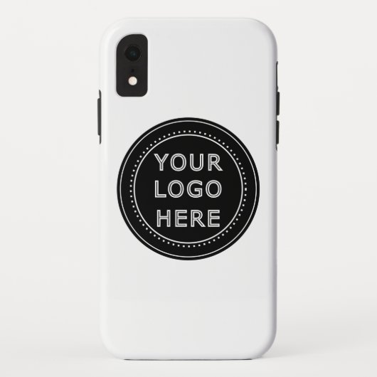 エレガント黒お洒落QRコード Case-Mate iPhoneケース (裏面)
