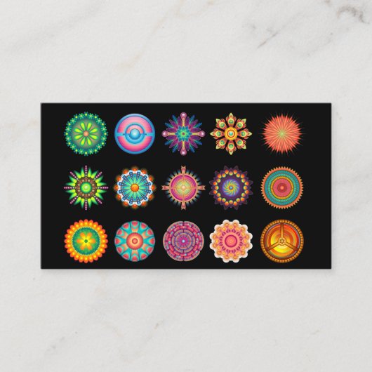 エレガント黒と金ゴールドのヨガの名刺 名刺 (正面)