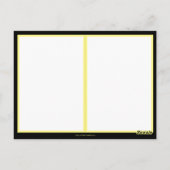 エレガント黒と金ゴールドフォーマルの結婚はがき ポストカード (裏面)