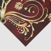 エレガント黒と金ゴールド、ヴィンテージダマスク 薄葉紙 (詳細)