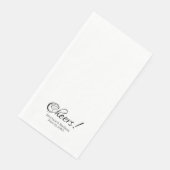 エレガント黒スクリプト名前をカスタムする結婚文字 (コーナー)