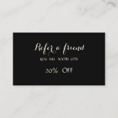 エレガント黒スタイリッシュの紹介カード 紹介カード (正面)