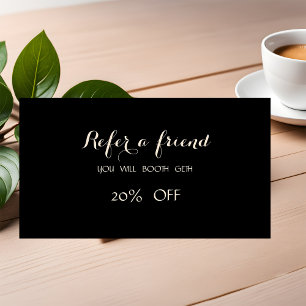 エレガント黒スタイリッシュの紹介カード 紹介カード