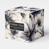 エレガント黒フローラ結婚ズ フェイバーボックス (正面サイド)