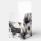 エレガント黒フローラ結婚ズ フェイバーボックス (オープン)