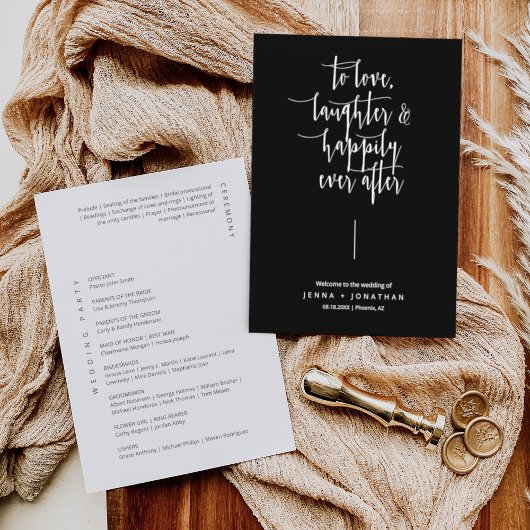 エレガント黒ミニマル書結婚文字 プログラム