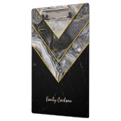 エレガント黒ユニーク色 クリップボード (左)