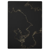 エレガント黒ユニーク色 クリップボード (裏面)