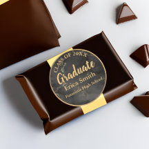 エレガント黒人と金ゴールドの卒業