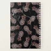 エレガント黒大理石バラ金ゴールド プランナー手帳 (裏面)