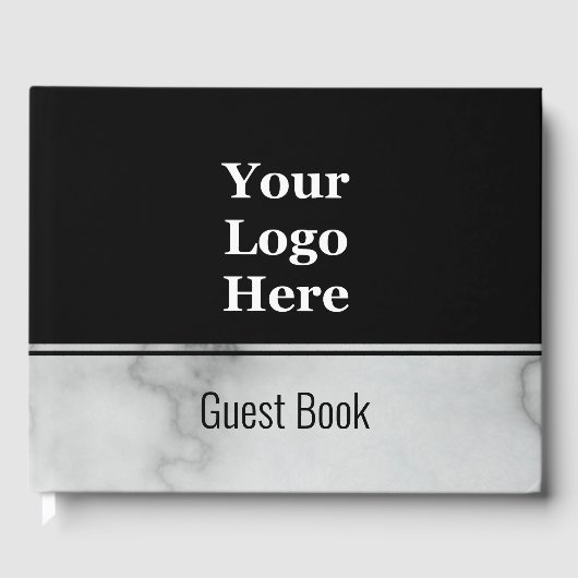 エレガント黒大理石フェイクロゴはこちら ゲストブック (正面)