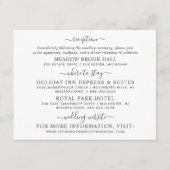 エレガント黒書結婚の情報 エンクロージャーカード (正面)