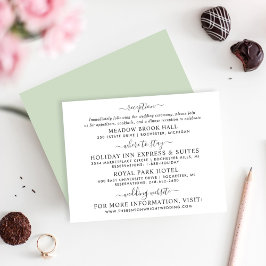 エレガント黒書結婚の情報 エンクロージャーカード