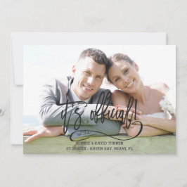 エレガント黒書道の公式結婚版 案内状